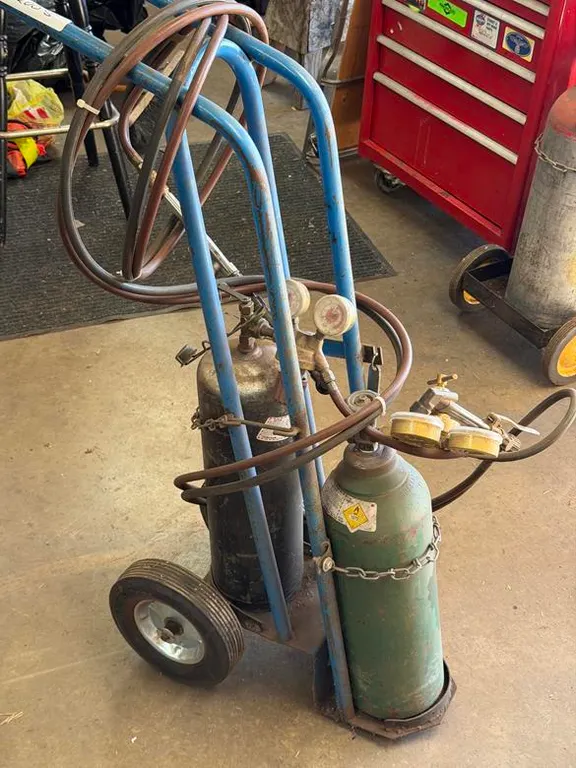 Acetylene Torch Cart with Torch