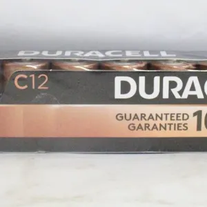NEW SET OF 12 DURACELL SIZE C BATTERIES