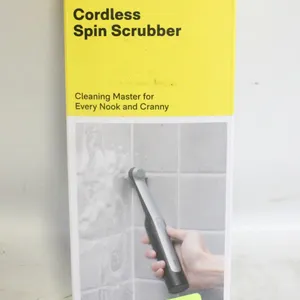 NEW HOTO WAND CORDLESS SPIN SCRUBBER W/ 5