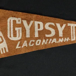 FELT PENNANT 1950 MOTORCYCLE GYPSY TOUR LACONIA NEW HAMPSHIRE
