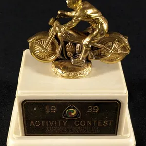 1939 AMERICAN MOTORCYCLE ASSOCIATION AMA ACTIVITY CONTEST TROPHY AWARD
