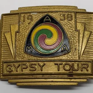 1938 AMA AMERICAN MOTORCYCLE ASSOCIATION GYPSY TOUR BELT BUCKLE