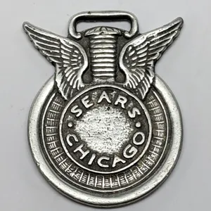 WATCH FOB BADGE SEARS MOTORCYCLE CHICAGO ILLINOIS