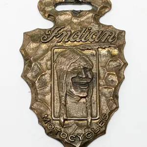 INDIAN MOTORCYCLES ARROWHEAD WATCH FOB BADGE