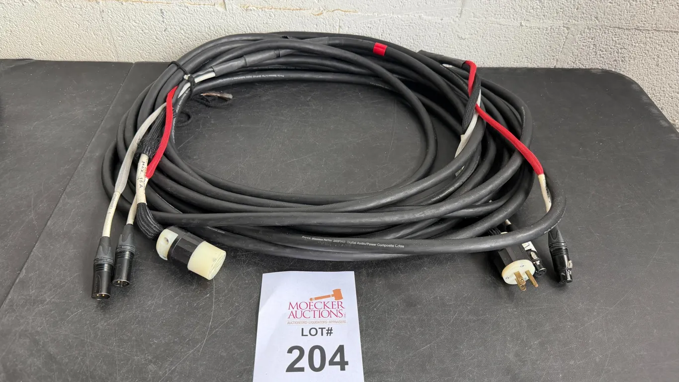 SIAMESE TWIN AC AND AUDIO COMBO CABLE 50'