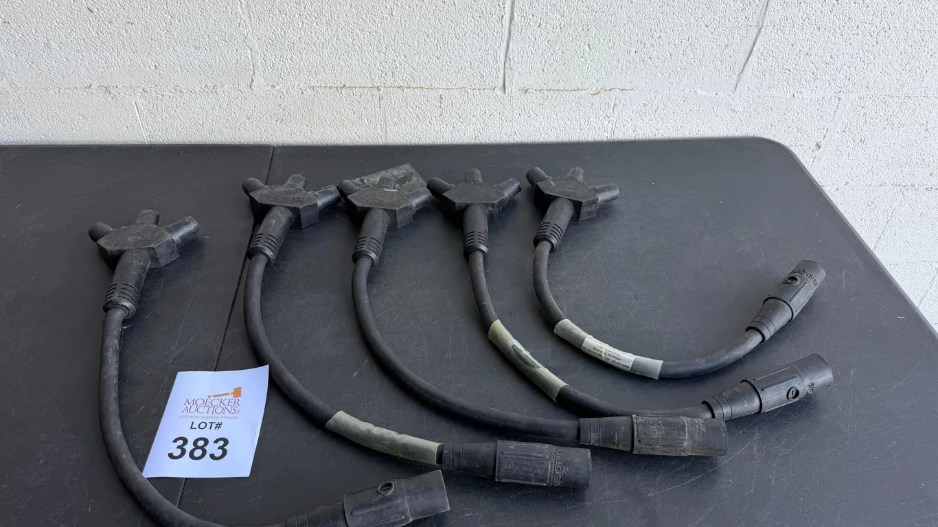 SET OF (5) CAMLOK SOFT 3-FER CABLES 4/0