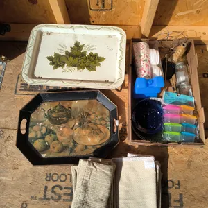 Vintage Serving Trays & Kitchen Essentials