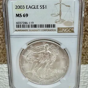 2003 American Silver Eagle NGC MS69 $1 Coin