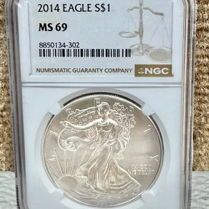 2014 Silver Eagle $1 NGC MS69 Coin