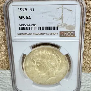 1925 Peace Dollar NGC MS 64 Certified