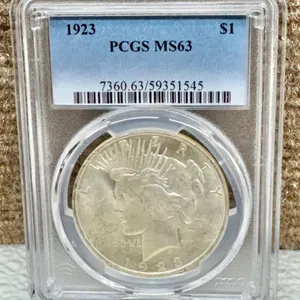 1923 Peace Dollar PCGS MS63 Certified