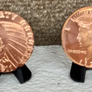 Fine Copper Rounds Indian, Peace