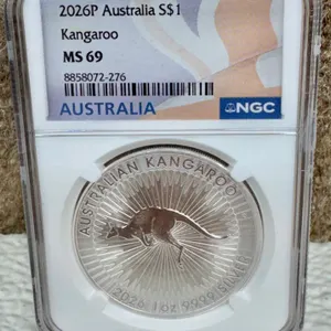 2026P Australia $1 Kangaroo MS69 NGC Silver Coin