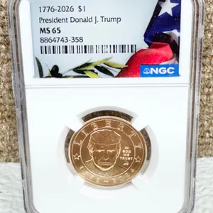 1776-2026 $1 Donald J. Trump NGC MS65 Coin