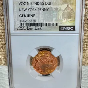 VOC N.E. Indies Duit New York Penny 1790 NGC