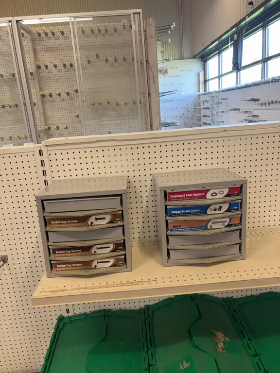 Metal bolt bins