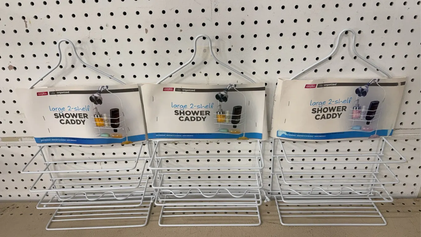 Large two shelf shower caddies