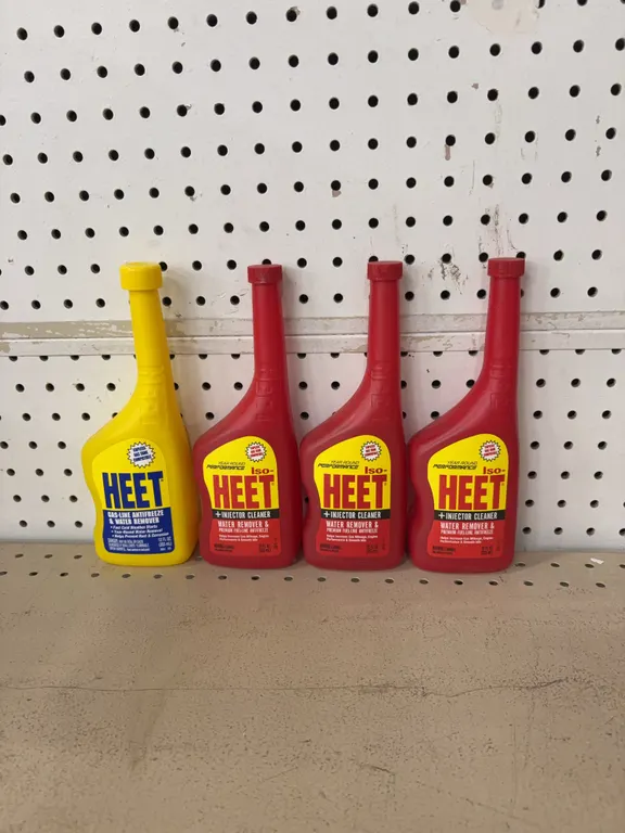 heat injector cleaner plus water remover and premium fuel line antifreeze
