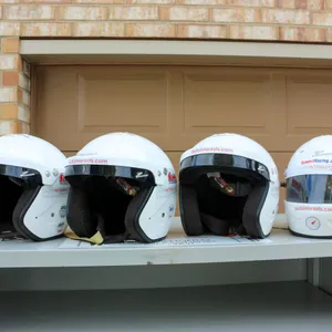 Lot of 6: AutoInterests Rental Helmets, Size Large