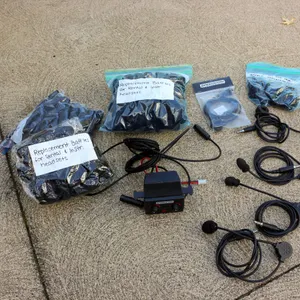 Speedcom In-Car Intercom System: 4 Control Units (3 New in Box), 5 Headsets & ChatterBox Tandem PRO2