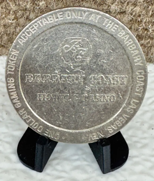 1987 Barbary Coast $1 Gaming Token, Las Vegas