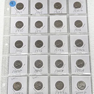 20 U.S. Jefferson Nickels 1964-2000P