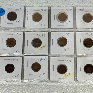 12 Indian Head Cents 1881-1909