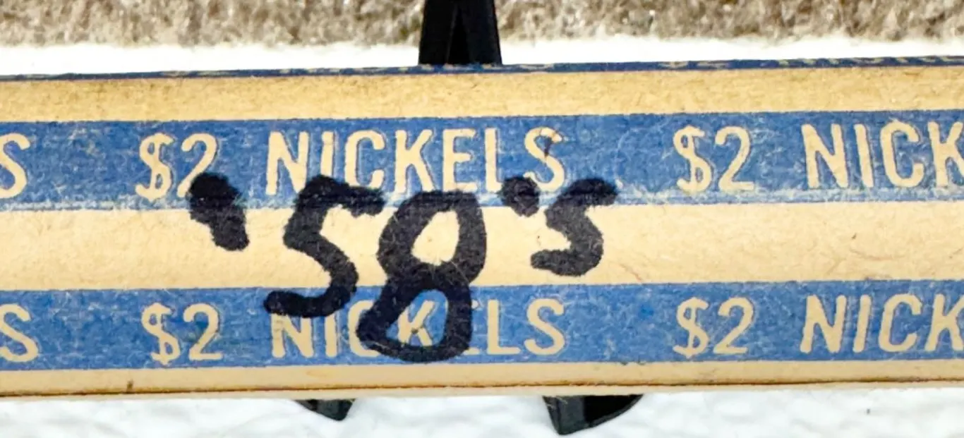 Roll Of 1958 Jefferson Nickels
