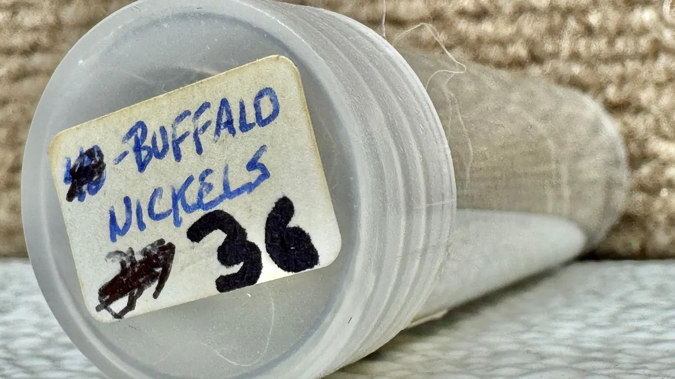Tube of 36 Buffalo Nickels