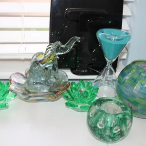 Green Glass Decor