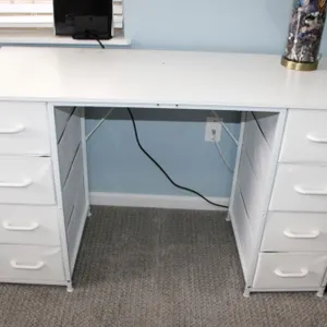 White Metal Desk
