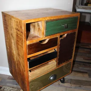 Wood Storage Cabinet