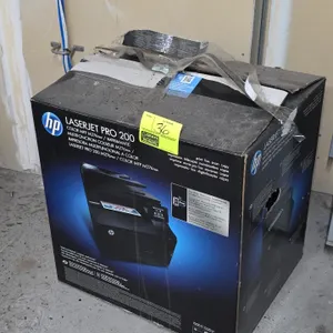 HP LaserJet Pro 200 Color MFP M276nw all-in-one color laser printer. Features print, fax, scan, and copy functions, touchscreen display, and wireless 