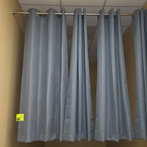 Blackout curtains with aluminum rod. Features (4) grommet-top curtain panels with blackout lining. Dimensions: 36" x 62". Includes aluminum hanging ro