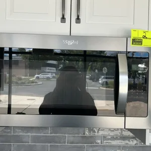 2023 Whirlpool WMH31017HZ09 over-the-range microwave oven. Features stainless steel exterior finish, interior glass turntable, digital touch control p