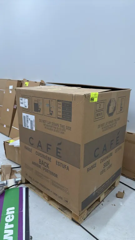 Café CGY366P2TS1 36" smart all-gas commercial-style range. Features 6 burners and natural gas configuration. 36"W x 31-1/16"D x 36-3/4"H. New in box i