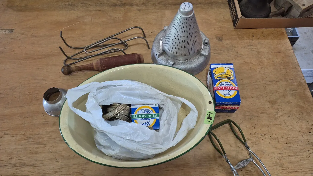 CANNING SUPPLIES AND EQUIPMENT