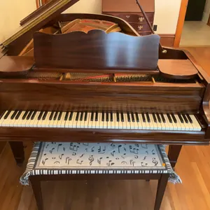 Chickering and Sons Grand Piano and Bench