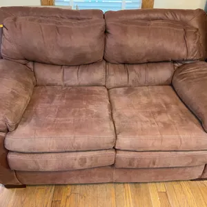 Suede Maroon Loveseat