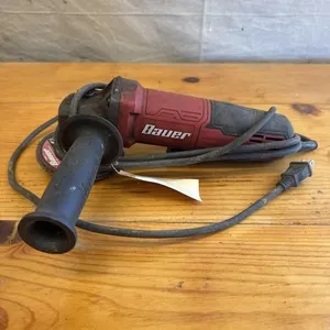Bauer 1966E-B 4-1/2” paddle switch angle grinder.