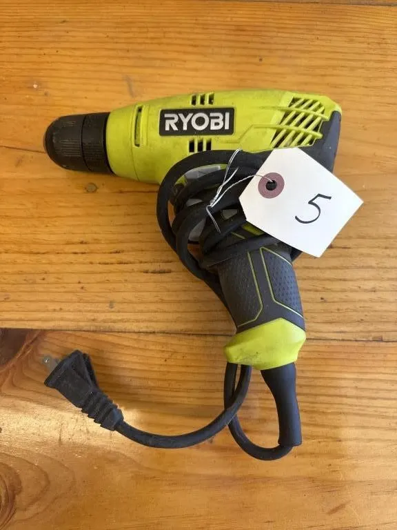 Ryobi electric drill. Plugged in and it works.