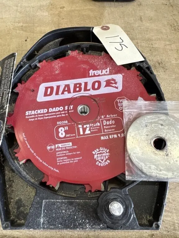 Diablo 8” Stacked Dado set.