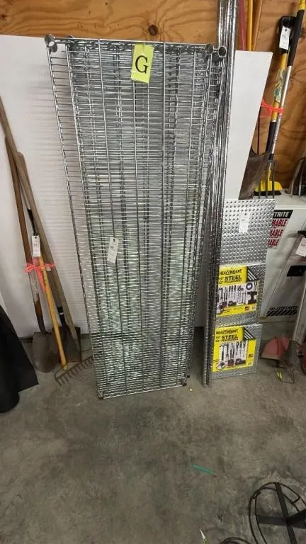 Wire Grid Shelving Unit