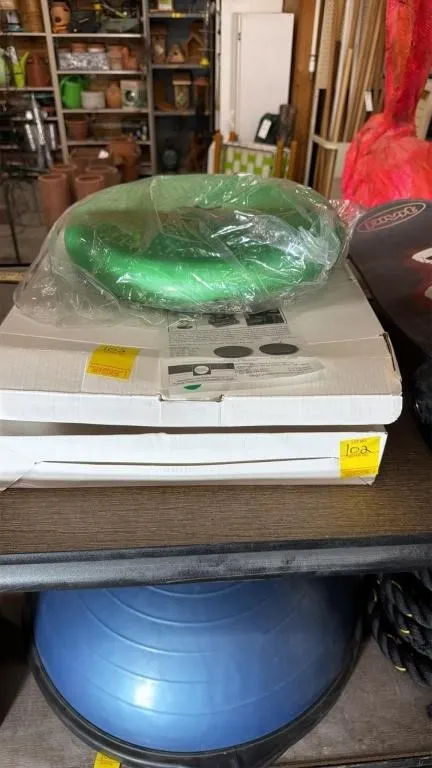 Set of Green Fitness Balance Discs