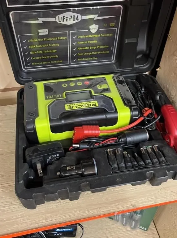 Assorted Tool Lot: Power, Hand, and Jump Starter