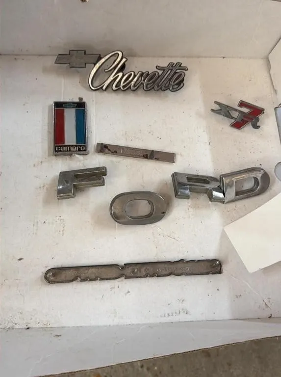 Vintage Automotive Emblems and Badges Lot
