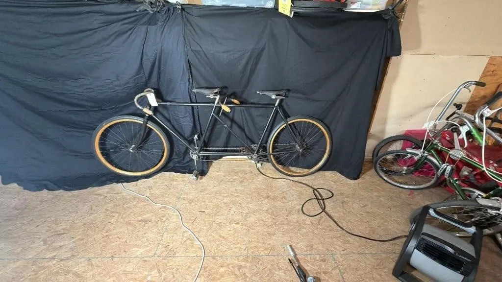 DUAL DIAMOND FRAME VINTAGE TANDEM BICYCLE