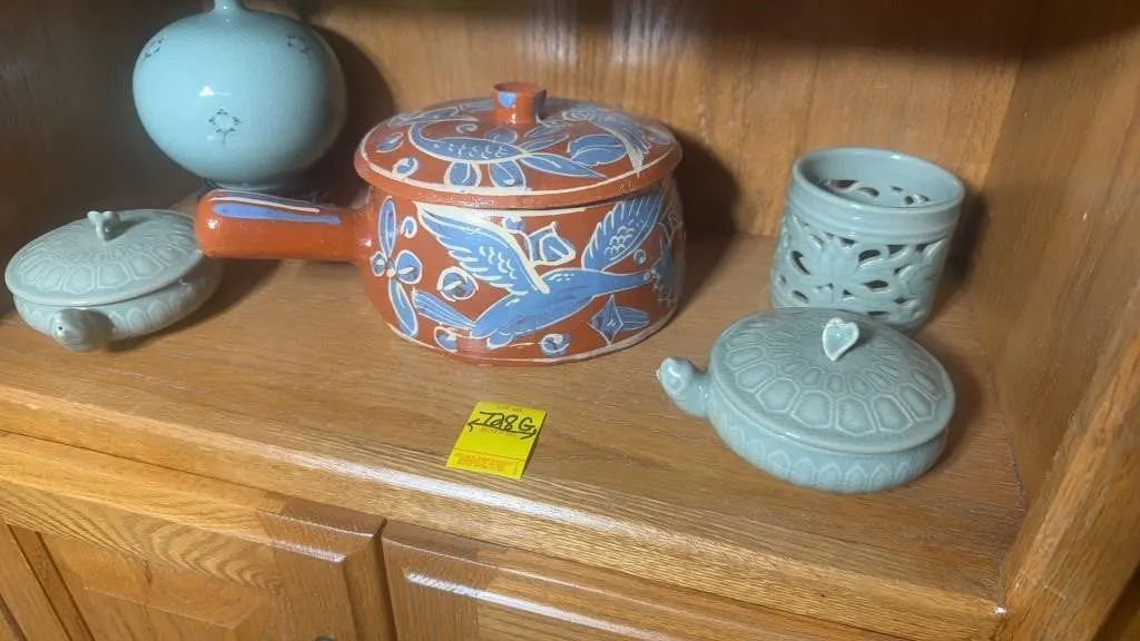 CELEDON GLAZED ITEMS