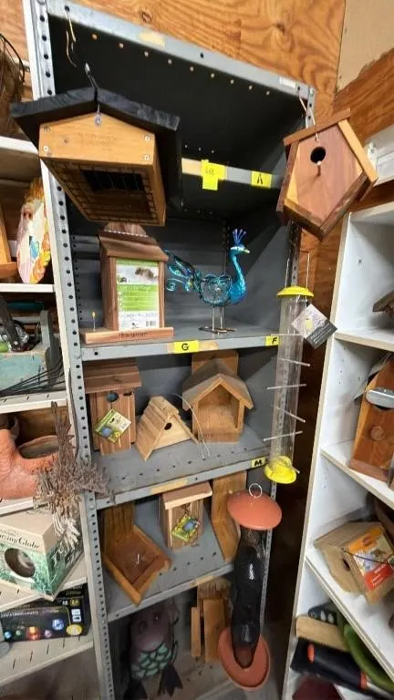 Assorted Bird Feeders and Birdhouses Collection