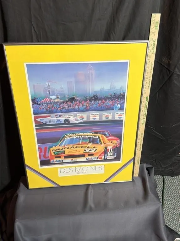 Framed 1991 Des Moines Race Print
